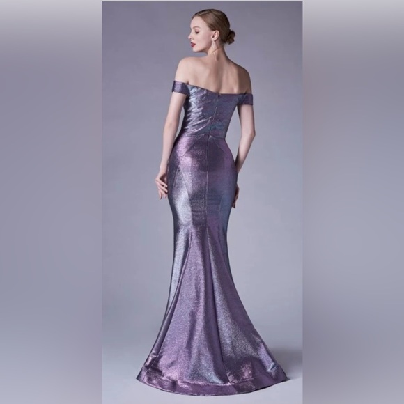 ANDREA & LEO COUTURE DRESS. Mermaid iridescent. - Picture 2 of 10